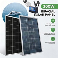 300W 12V Solarpanel Monokristallin Bifazial 300 Watt Photovoltaik Solarmodul Kit