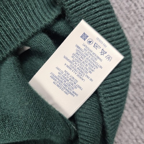 Lands End Sweater Womens 1X Green Cashmere Pullover Crewneck Timeless Classic - Picture 6 of 7