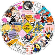 100Pcs Hard Hat Stickers for Women Construction and Other Hard Hat Jobs Decal