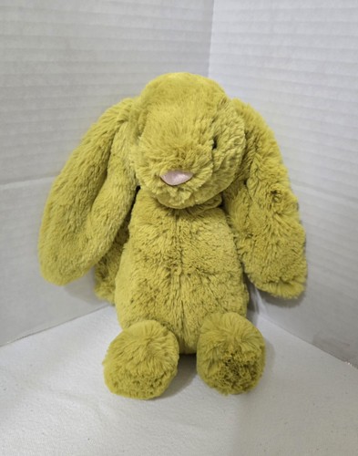 Jellycat Bashful Zingy Yellow Green 11" Bunny Rabbit Soft Plush Stuffed Animal - Picture 4 of 14
