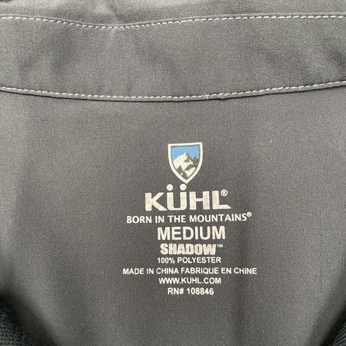 Kuhl Polo Shirt Mens Medium Gray Grand Canyon Half Zip Performance Outdoors - Picture 5 of 9