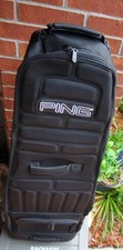 Ping Collapsible Travel Rolling Golf Club Case Bag Airplane Cruise Flight READ