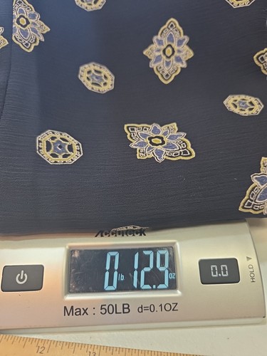 Falda midi envolvente sintética Chaus para mujer 16 negra dorada azul con estampado de cachemira forrada - Imagen 12 de 12