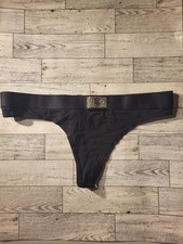 Victoria's Secret Shine Patch Cotton Thong Tanga Hiphugger Size Large