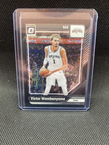 2024/25 Donruss Optic Victor Wembanyama Black Velocity /39 Color Match - Picture 1 of 2