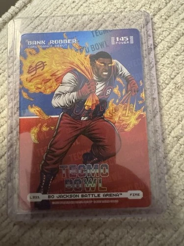 Bo Jackson Battle Arena Tecmo Bowl Bank Robber Carl Banks Logo Fire 145