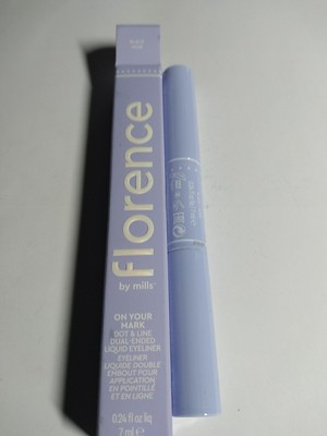 Florence by Mills ON YOUR MARK DUAL ENDED Eyeliner 0.24 FL OZ NIB, BLACK