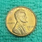 Lincoln Wheat Small Cent RD Circulated 1935 US One Cent Coin BU