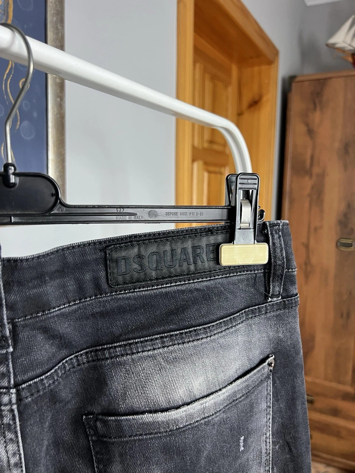 Dsquared2 Slim Jean Patchwork Black Distressed De… - image 12