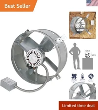 Energy-Efficient 1,300 CFM Attic Fan with 14-Inch Blade & Thermostat Control