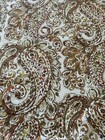 Cynthia Rowley Fall Autumn Paisley Cotton TABLECLOTH  60 x 108" Rectangle VGC