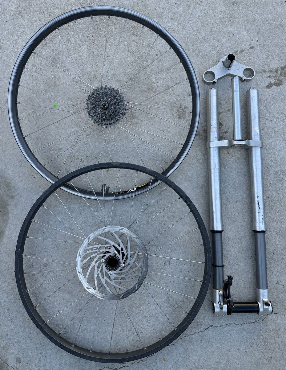 Vintage Foes F1 Downhill Frok 1 1/8 26” Wheel Set Mountain Bike