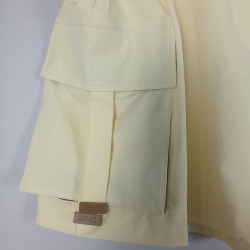Pantalones Cortos Carga Cintura Alta SENIQ Trailmix - Mujer - Talla LG - Amarillo (Aspen) - Imagen 7 de 16
