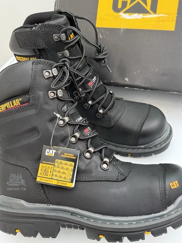 CATERPILLAR Boots ,Premier 8”WR TX C COMP TOE Waterproof WORK BOOTS. SIZE UK 7