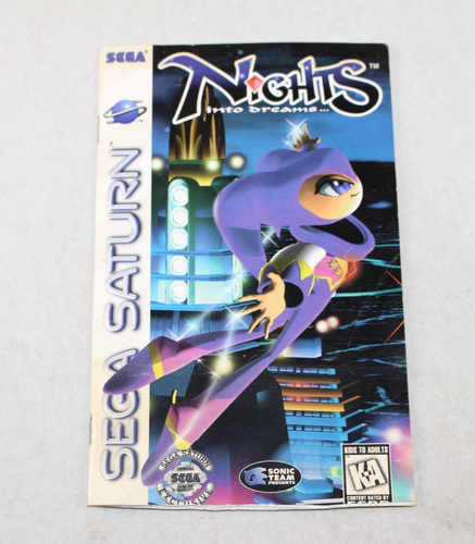 Nights Into Dreams Sega Saturn nur Bedienungsanleitung! Original! Selten!