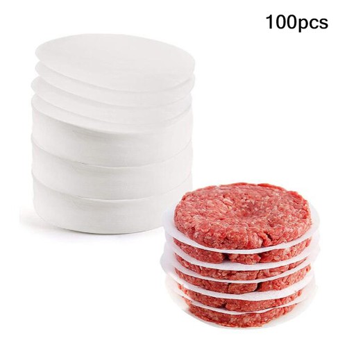 100Pcs 11CM Round Hamburger Pressure Meat Paper Oil Blotting Paper Kitchen To WG - Picture 4 of 8