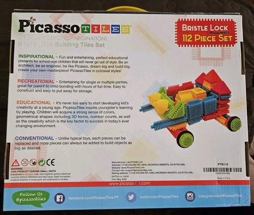 Picasso Fliesen 112 Stück Borstenschloss Bausteine - 3D Bausteine - Neu! - Bild 2 von 4