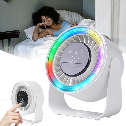 Personal Portable Desktop Small Quite Table Fan Rechargeable W/ Digital Display - Bild 1 von 9