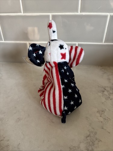 Ty Beanie Babys selten Righty Lefty und Spangle amerikanische Flagge USA Thema patriotisch - Bild 11 von 13
