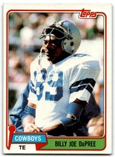 1981 Topps Billy Joe DuPree Dallas Cowboys #393
