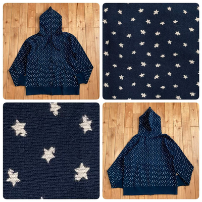 BAPE Sta Logo Full Zip Hoodie Navy a bathing ape star NIGO Size L
