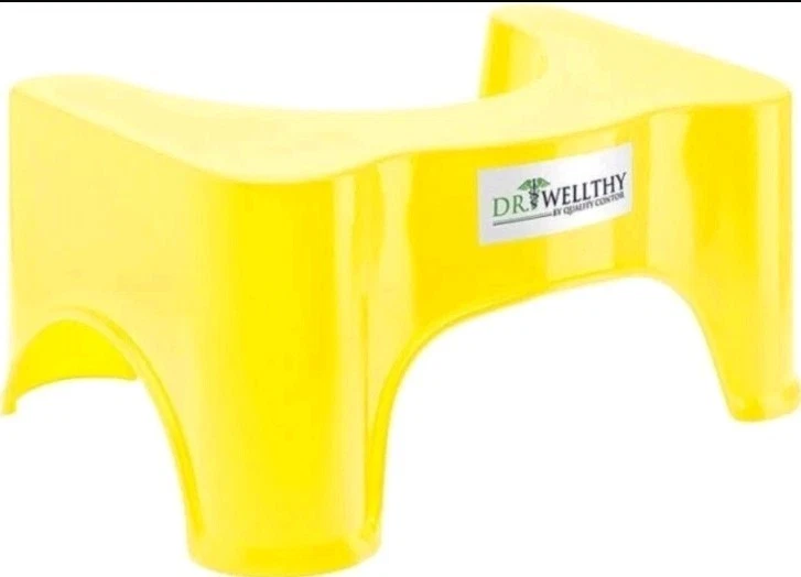 Medizinischer Dr. Wellthy Toilettenhocker 41,5x24x17cm in Gelb