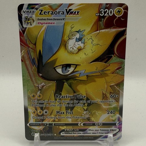 Pokemon Zeraora VMAX #GG42/GG70 Crown Zenith: Galarian Gallery NM