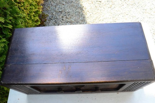 Vintage Antique Vacuum Tube Radio Non-Working Display Rare Collectible Japan - Picture 5 of 10