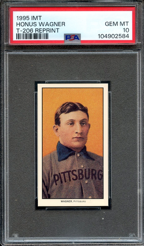 1995 IMT T-206 Reprint Honus Wagner PSA 10 HOF Pittsburgh Pirates 2584 - Picture 1 of 2