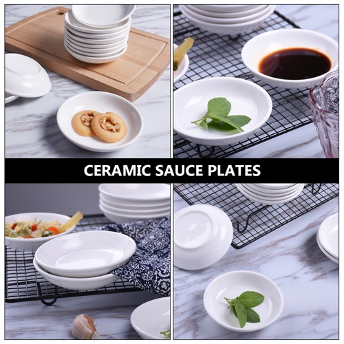 6 Pcs Dipping Bowls Set Ceramic Seasoning Plates Sauce Dishes for Ceramics - Bild 5 von 12