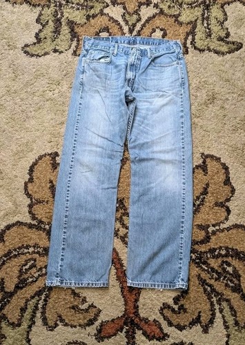 Levis 569 Jeans Size 34x34 Loose Straight Fit Blue Denim Red Tab Grunge Skate - Picture 2 of 11
