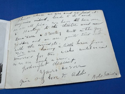1908 Postmark BEXHILL-On-Sea No.2 Letter Card ~ Souvenir Photos - To Boston, MA - Picture 13 of 14