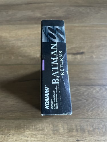 Batman Returns Super Nintendo SNES Konami completo CIB scatola manuale DC - Foto 13 di 15