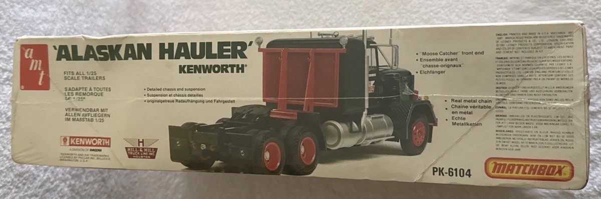 Vintage AMT Alaskan Hauler Kenworth Semi Truck 1:25 Scale PK-6104