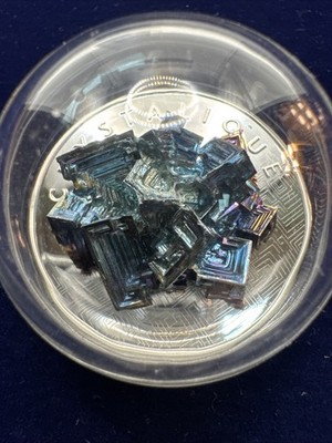 2026 Cameroon 3000 Francs Prooflike Crystalique Silver Coin with Bismuth Crystal