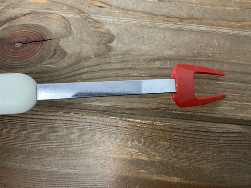 Vintage Bonny Red Nylon Meat Turning Fork with White Handle Made In USA 11.5” - Picture 6 of 22