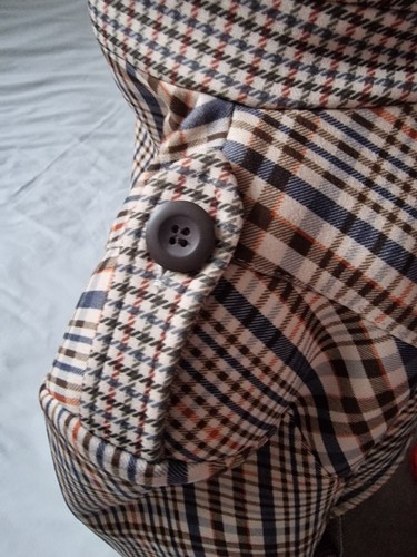 Chequered Womens Coat Jacket Size 10 Brown Beige Smart Casual BNWT Brand New π€ - Picture 6 of 15