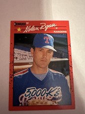 1990 Donruss - Nolan Ryan #659 5000 K's on Front and Back