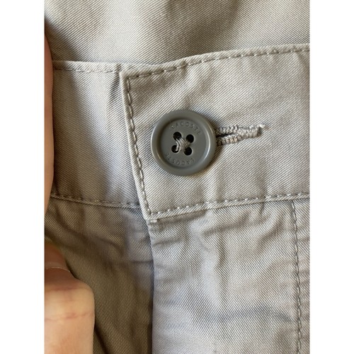 Pantalones Lacoste Para Hombre Talla 33x32 Gris Chino Informal Preppy Algodón Pantalones Dinero Antiguo - Imagen 5 de 17