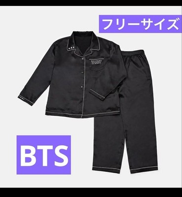 BTS Jimin BE Official Pajamas Fly To My Room Satin Black Size-Free