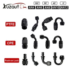 AN4/6/8/10/12 Aluminum Hose End Fitting Adapter for CPE PTFE Oil Fuel Hose Line 