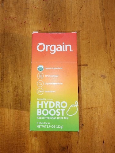 8 Pack Hydro Boost Rapid Hydration Drink Mix, Mango 3.9oz (112 g) NEW READ BELOW
