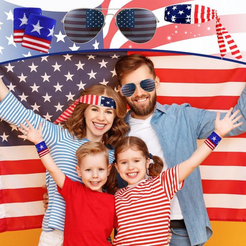 4 Pcs 4th of July Accessories for Men Patriotic Beverage Beer Belt American F... - Picture 7 of 7