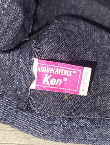 Barbie Genuina Mattel 2003 Ken Vintage Moda Avenue Jean Denim Chaqueta Solo - Imagen 4 de 4