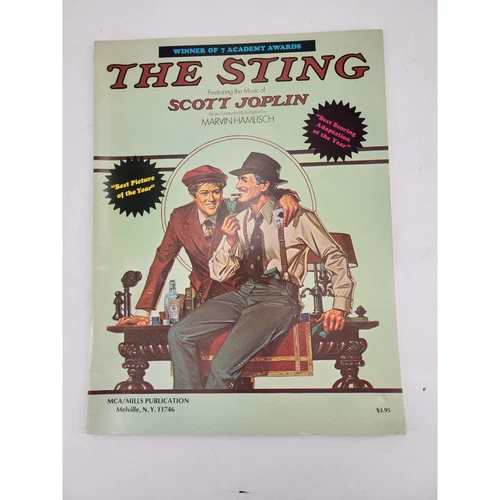 The Sting Movie Sheet Music featuring the music of Scott Joplin 1974 MCA Music