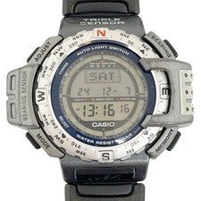 CASIO Pro Trek PRT-40 Fishing Gear Digital Compass Watch Used