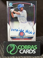 2023 Bowman Derniche Valdez Chrome Auto 1st #CPA-DV Cubs