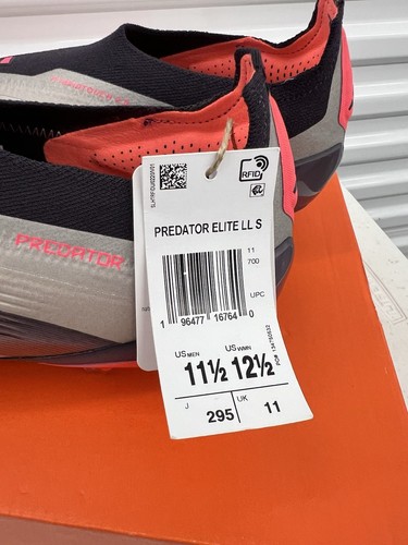 Adidas Predator Elite Laceless FG Fußballschuhe Vivid Horizon Größe 11,5 IF8862 - Bild 7 von 7