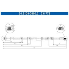 2x Bremsschlauch vorne für BMW X5 E70 F15 X6 E71 F16 | 852940