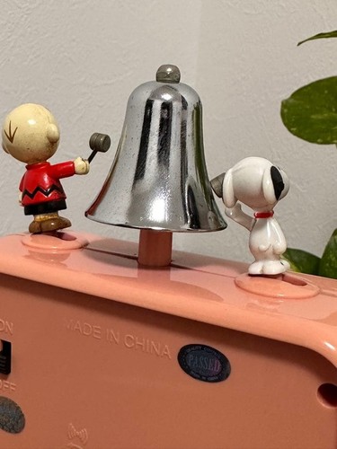 Snoopy & Charlie Brown alarm clock Operation Confirmed Retro Rare Japan - Picture 5 of 7